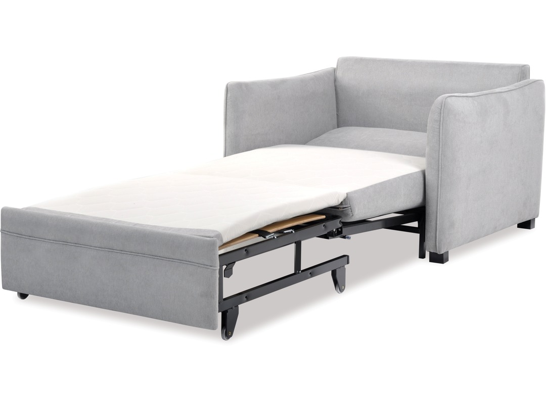 2195 Zac Single Sofa Bed Open Angle   Loft Single 